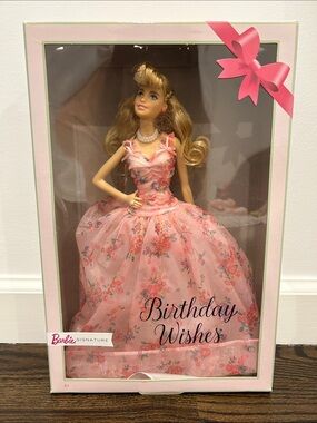 Barbie Pink Floral Ball Gown Doll - Barbie Signature